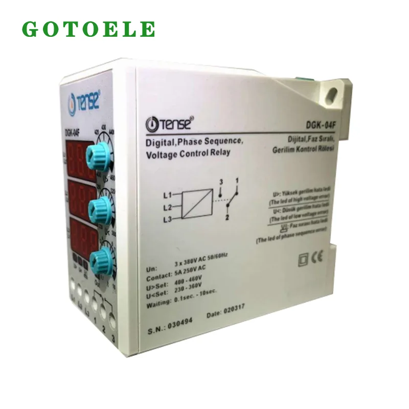 Rơle giám sát điện áp thứ tự ba pha kỹ thuật số
